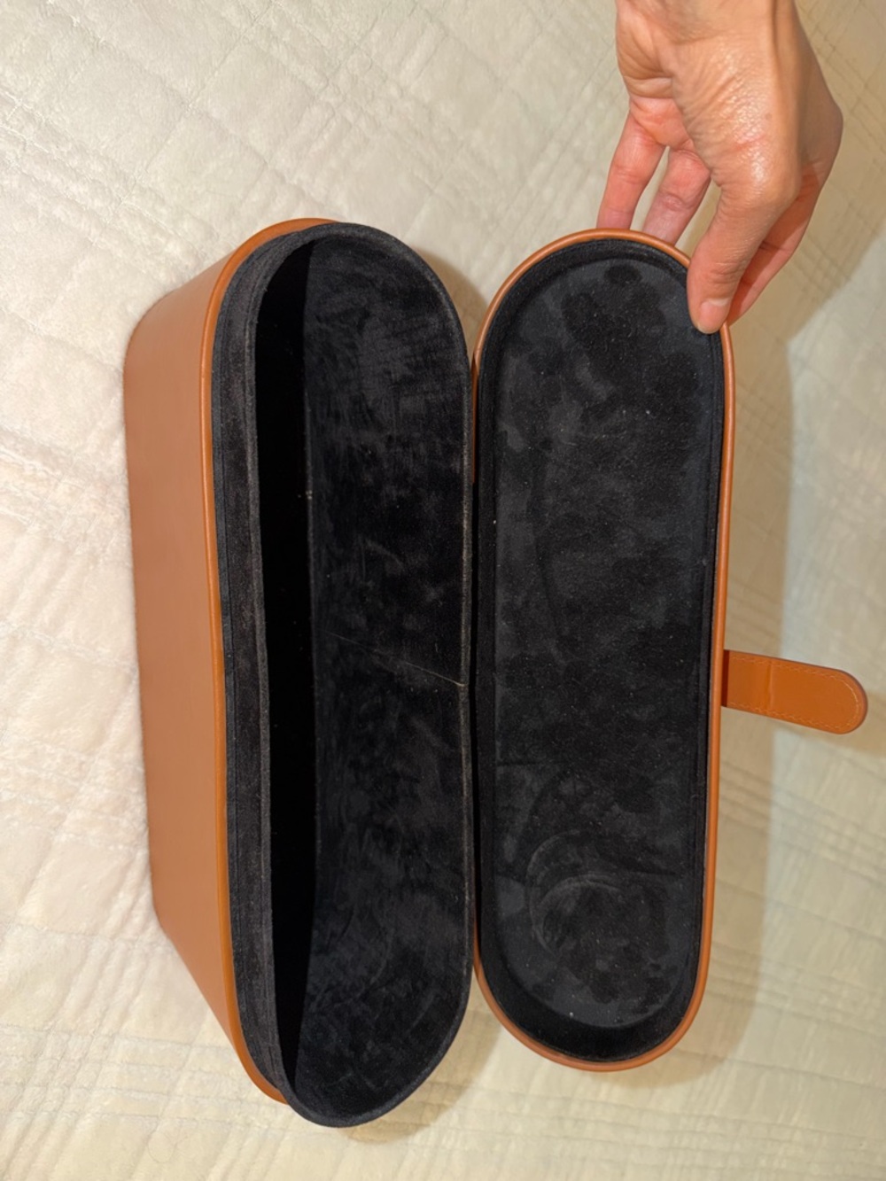 Dyson Cognac Leather-Look Travel Case - Picture 6 of 6